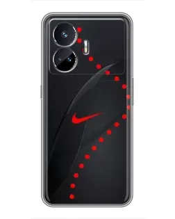 Чехол для Realme GT5 с картинкой «Абстрактный дизайн Nike»