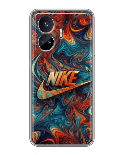 Чехол для Realme GT5 с картинкой «Nike в абстракции» Чехол для Realme GT5 с картинкой «Nike в абстракции»