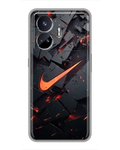Чехол для Realme GT5 с картинкой «Nike — эффект разломов» Чехол для Realme GT5 с картинкой «Nike — эффект разломов»