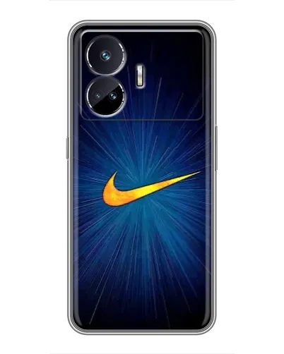Чехол для Realme GT5 с картинкой «Синий пульс Nike» Чехол для Realme GT5 с картинкой «Синий пульс Nike»