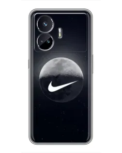 Чехол для Realme GT5 с картинкой «Nike в стиле граффити»