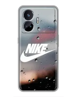 Чехол для Realme GT5 с картинкой «Nike в стиле ретро»