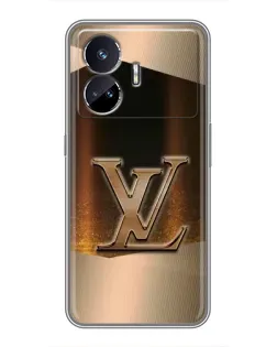 Чехол для Realme GT5 с картинкой «LV — золотое сияние» Чехол для Realme GT5 с картинкой «LV — золотое сияние»