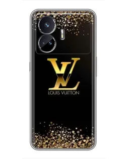 Чехол для Realme GT5 с картинкой «LV — золотые искры» Чехол для Realme GT5 с картинкой «LV — золотые искры»