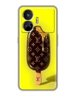 Чехол для Realme GT5 с картинкой «Мороженое от LV» Чехол для Realme GT5 с картинкой «Мороженое от LV»