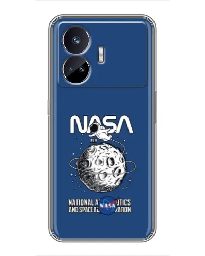 Чехол для Realme GT5 с картинкой «NASA — лунная миссия» Чехол для Realme GT5 с картинкой «NASA — лунная миссия»