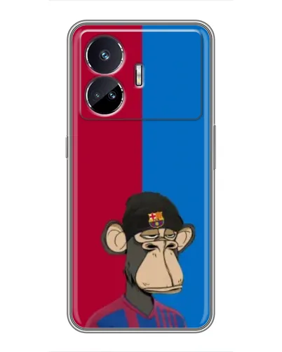 Чехол для Realme GT5 с картинкой «Bored Ape — фанат Барсы» Чехол для Realme GT5 с картинкой «Bored Ape — фанат Барсы»