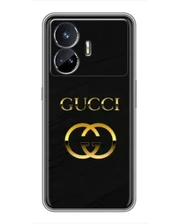 Чехол для Realme GT5 с картинкой «Золотой логотип Gucci» Чехол для Realme GT5 с картинкой «Золотой логотип Gucci»