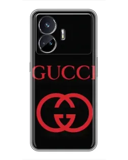 Чехол для Realme GT5 с картинкой «Gucci — красный логотип» Чехол для Realme GT5 с картинкой «Gucci — красный логотип»