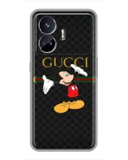 Чехол для Realme GT5 с картинкой «Микки Маус Gucci» Чехол для Realme GT5 с картинкой «Микки Маус Gucci»