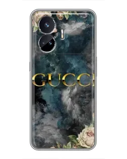 Чехол для Realme GT5 с картинкой «Абстрактные цветы Gucci» Чехол для Realme GT5 с картинкой «Абстрактные цветы Gucci»