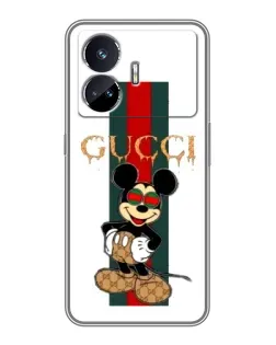 Чехол для Realme GT5 с картинкой «Микки Маус Gucci — полосы» Чехол для Realme GT5 с картинкой «Микки Маус Gucci — полосы»