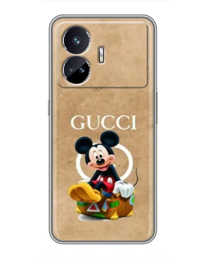 Чехол для Realme GT5 с картинкой «Микки Маус Gucci — крафт»