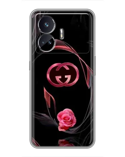 Чехол для Realme GT5 с картинкой «Gucci — неоновая роза»