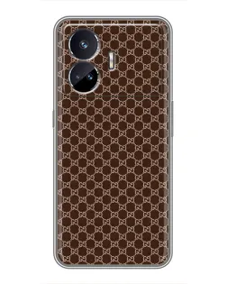 Чехол для Realme GT5 с картинкой «Gucci — шоколадная сетка» Чехол для Realme GT5 с картинкой «Gucci — шоколадная сетка»
