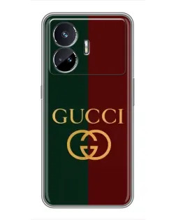 Чехол для Realme GT5 с картинкой «Gucci — темно-зеленый градиент» Чехол для Realme GT5 с картинкой «Gucci — темно-зеленый градиент»