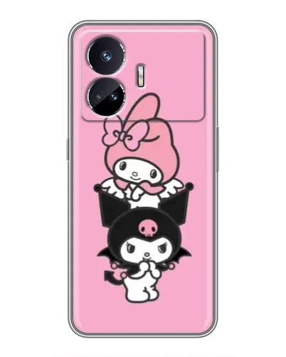 Чехол для Realme GT5 с картинкой «My Melody и Kuromi» Чехол для Realme GT5 с картинкой «My Melody и Kuromi»