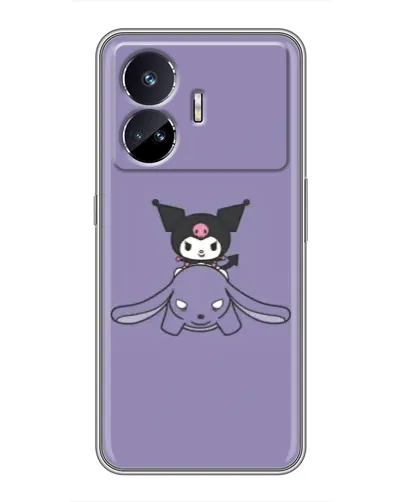 Чехол для Realme GT5 с картинкой «Kuromi на лиловом фоне» Чехол для Realme GT5 с картинкой «Kuromi на лиловом фоне»