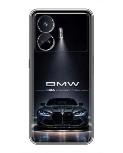Чехол для Realme GT5 с картинкой «BMW сквозь ночной город» Чехол для Realme GT5 с картинкой «BMW сквозь ночной город»