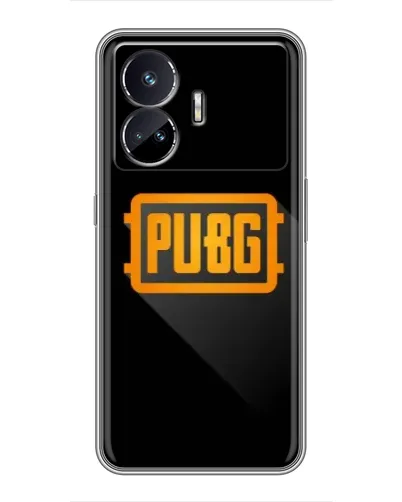 Чехол для Realme GT5 с картинкой «PUBG — рамка лого» Чехол для Realme GT5 с картинкой «PUBG — рамка лого»
