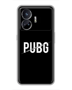 Чехол для Realme GT5 с картинкой «PUBG — белый логотип»