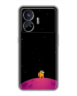 Чехол для Realme GT5 с картинкой «Одинокий герой на планете» Чехол для Realme GT5 с картинкой «Одинокий герой на планете»