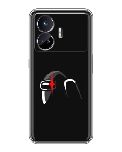 Чехол для Realme GT5 с картинкой «Among Us шлем» Чехол для Realme GT5 с картинкой «Among Us шлем»
