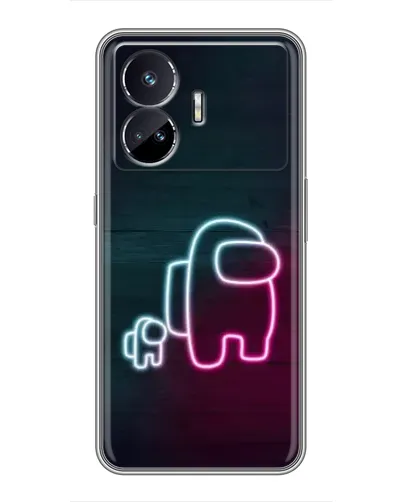 Чехол для Realme GT5 с картинкой «Among Us неон-арт» Чехол для Realme GT5 с картинкой «Among Us неон-арт»