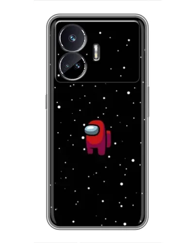 Чехол для Realme GT5 с картинкой «Красный Among Us» Чехол для Realme GT5 с картинкой «Красный Among Us»