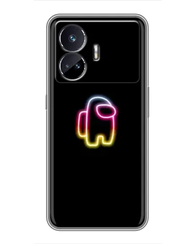 Чехол для Realme GT5 с картинкой «Among Us градиент» Чехол для Realme GT5 с картинкой «Among Us градиент»