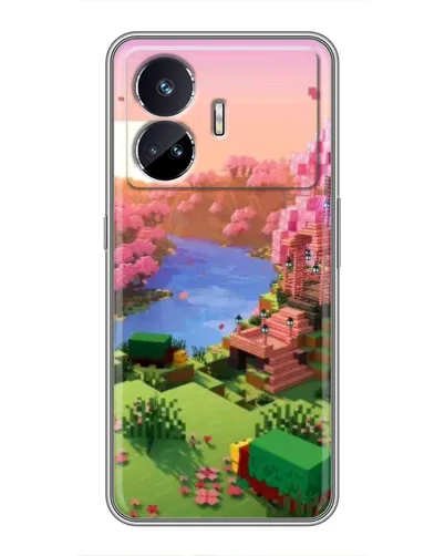 Чехол для Realme GT5 с картинкой «Розовое дерево Minecraft» Чехол для Realme GT5 с картинкой «Розовое дерево Minecraft»