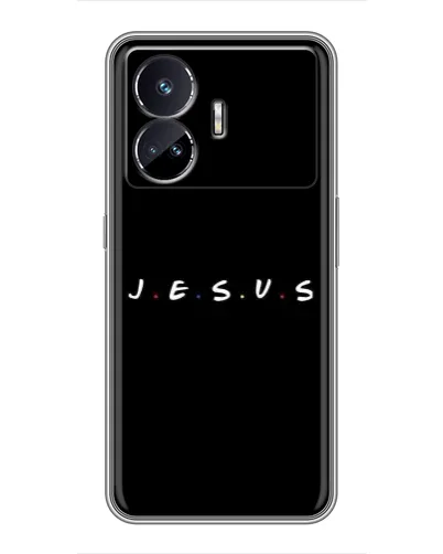 Чехол для Realme GT5 с картинкой «Точки веры J.E.S.U.S.»