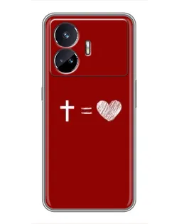 Чехол для Realme GT5 с картинкой «Уравнение любви» Чехол для Realme GT5 с картинкой «Уравнение любви»