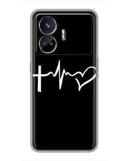 Чехол для Realme GT5 с картинкой «Пульс веры» Чехол для Realme GT5 с картинкой «Пульс веры»