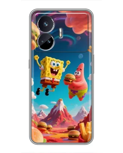 Чехол для Realme GT5 с картинкой «Космический фастфуд» Чехол для Realme GT5 с картинкой «Космический фастфуд»