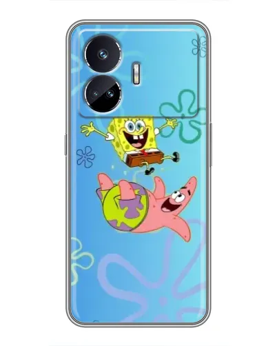 Чехол для Realme GT5 с картинкой «Спанч Боб и Патрик»