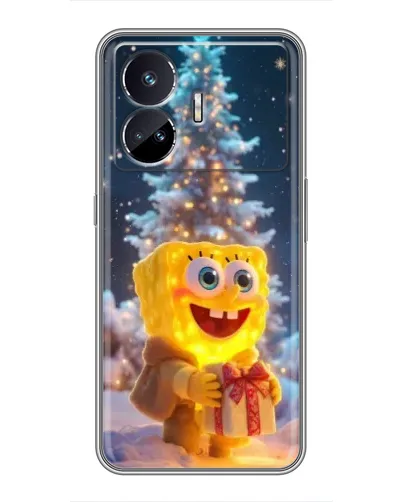 Чехол для Realme GT5 с картинкой «Рождественский Спанч Боб» Чехол для Realme GT5 с картинкой «Рождественский Спанч Боб»