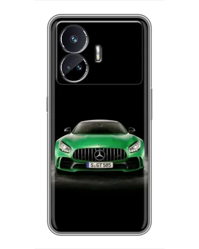 Чехол для Realme GT5 с картинкой «Mercedes — неоновый лого» Чехол для Realme GT5 с картинкой «Mercedes — неоновый лого»