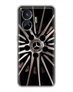 Чехол для Realme GT5 с картинкой «Диск Mercedes»