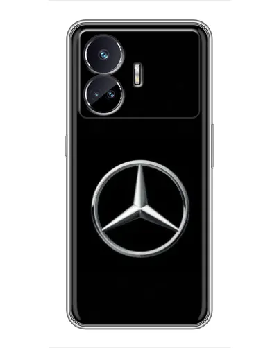 Чехол для Realme GT5 с картинкой «Mercedes классический лого» Чехол для Realme GT5 с картинкой «Mercedes классический лого»