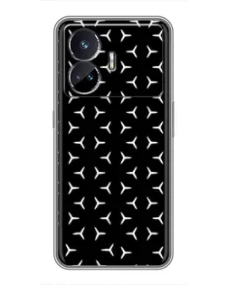 Чехол для Realme GT5 с картинкой «Mercedes паттерн звезд» Чехол для Realme GT5 с картинкой «Mercedes паттерн звезд»