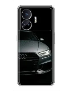 Чехол для Realme GT5 с картинкой «Audi — детализация кузова» Чехол для Realme GT5 с картинкой «Audi — детализация кузова»