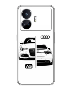 Чехол для Realme GT5 с картинкой «Audi — контрастный дизайн» Чехол для Realme GT5 с картинкой «Audi — контрастный дизайн»