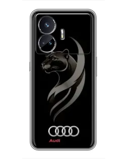 Чехол для Realme GT5 с картинкой «Графика — пантера и Audi» Чехол для Realme GT5 с картинкой «Графика — пантера и Audi»