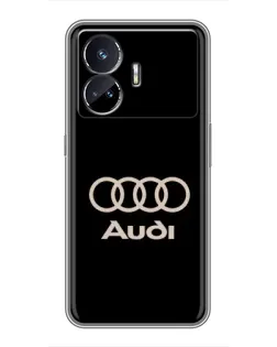 Чехол для Realme GT5 с картинкой «Audi — золотой логотип» Чехол для Realme GT5 с картинкой «Audi — золотой логотип»