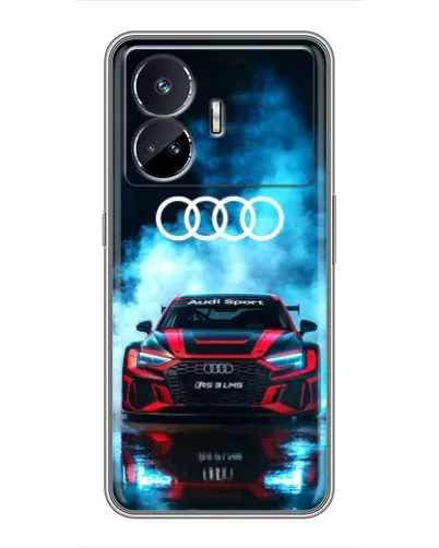 Чехол для Realme GT5 с картинкой «Audi Sport — неон»