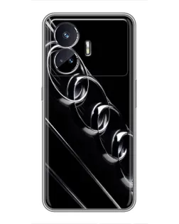 Чехол для Realme GT5 с картинкой «Audi — абстрактные кольца» Чехол для Realme GT5 с картинкой «Audi — абстрактные кольца»