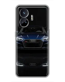 Чехол для Realme GT5 с картинкой «Audi — ночное отражение» Чехол для Realme GT5 с картинкой «Audi — ночное отражение»