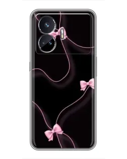 Чехол для Realme GT5 с картинкой «Розовые ленты»