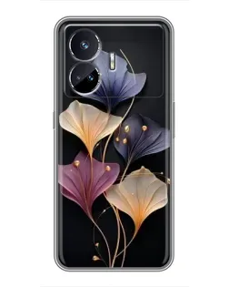 Чехол для Realme GT5 с картинкой «Лиловые цветы грации» Чехол для Realme GT5 с картинкой «Лиловые цветы грации»